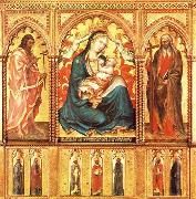 Taddeo di Bartolo Virgin and Child with St John the Baptist and St Andrew painting